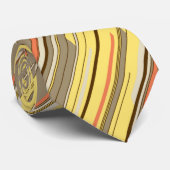 Shards Geometric Diagonal Striped Yellow Tweezijdi Stropdas (Opgerold)