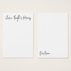 Share a Memory, Celebration of Life Memorial Kaart