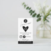 Share & Care Product Insert Card small business Visitekaartje (Staand voorkant)