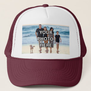 🍁SHARE Hoed - Maroon Aangepaste Familie Foto Truc Trucker Pet