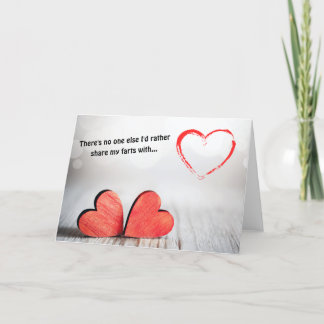 Share my farts with Valentines Feestdagen Kaart