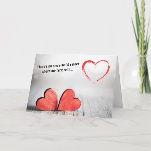 Share my farts with Valentines Feestdagen Kaart (Voorkant)