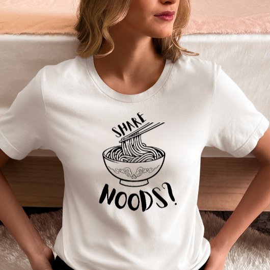 Share Noods Funny Noodle Bowl T-shirt