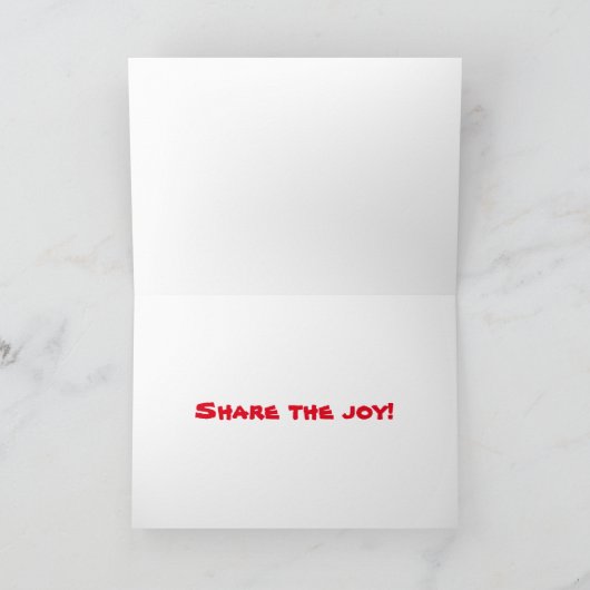 Share the joy! kaart (Binnen)