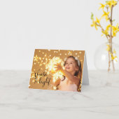 Share the Light, Girl with Tangled Lights Kaart (Gele Bloem)