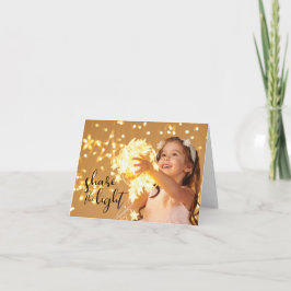 Share the Light, Girl with Tangled Lights Kaart