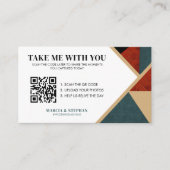 Share The Memories QR Code Wedding Card Informatiekaartje (Voorkant)