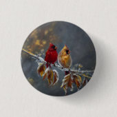 "Share The Spirit" Kardinalen Ronde Button 3,2 Cm (Voorkant)