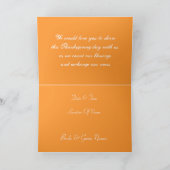 "Share This Thanksgiving Day Wedding" Card Feestdagen Kaart (Binnen)
