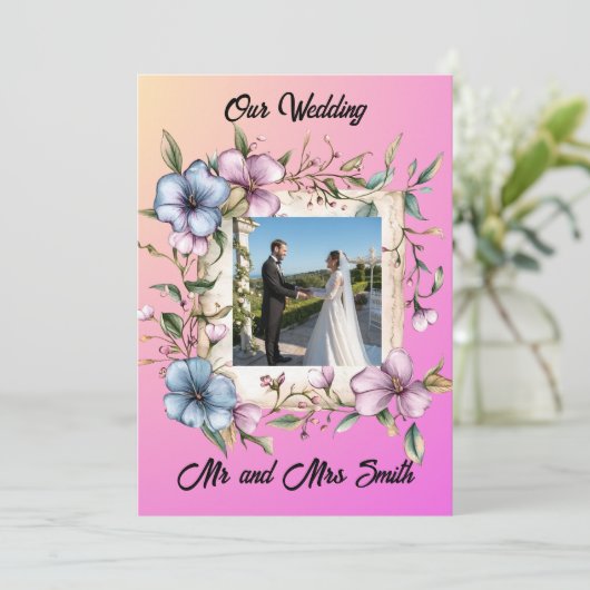 Share your gratitude Invitation Kaart (Staand voorkant)