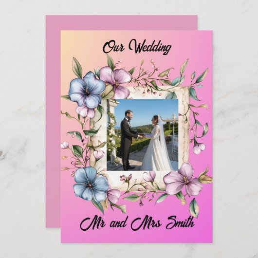 Share your gratitude Invitation Kaart (Voorkant / Achterkant)