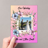 Share your gratitude with this sAcrylic Invitation Acryl Uitnodigingen (Insitu (Draagbaar))