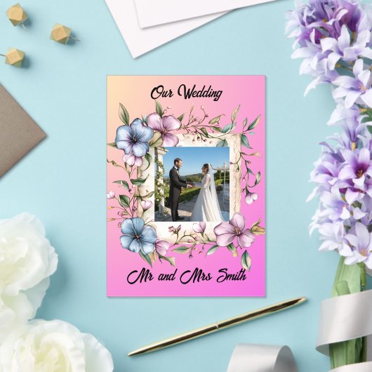 Share your gratitude with this sAcrylic Invitation Acryl Uitnodigingen (Insitu (Huwelijk))