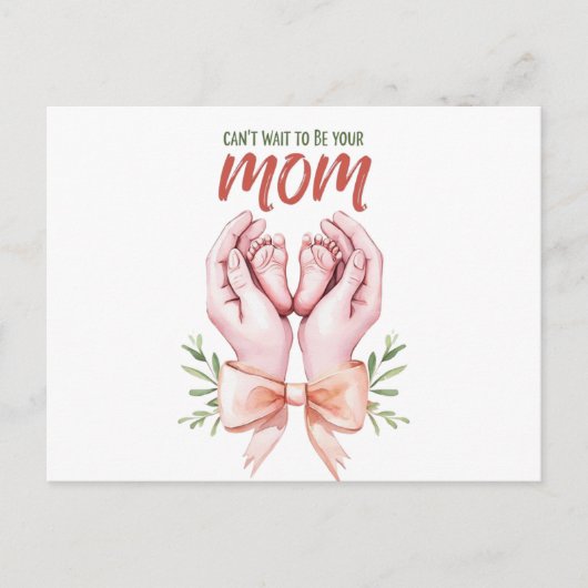 Share your joyful news in the sweetest way with th briefkaart (Voorkant)