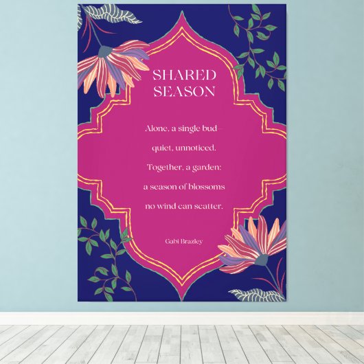 Shared Season Canvas Afdruk (Insitu (Houten vloer))