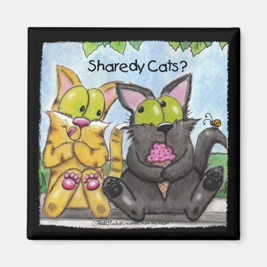 Sharedy Cats -Gekke en Tig Magneet (Voorkant)