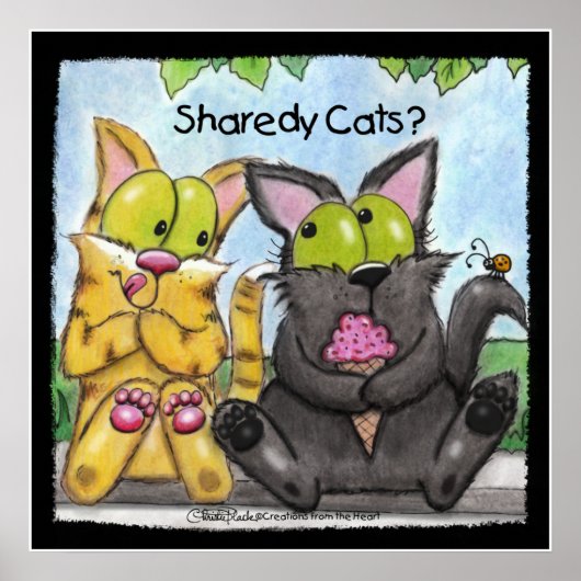 Sharedy Cats -Gekke en Tig Poster (Voorkant)