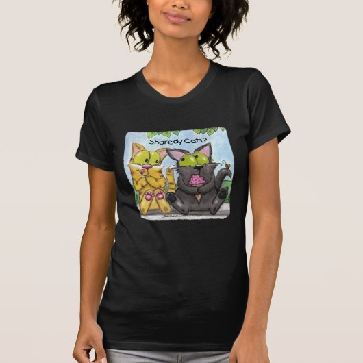 Sharedy Cats -Gekke en Tig T-shirt (Voorkant)