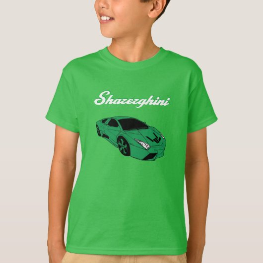 Sharerghini, sharerghini green t-shirt (Voorkant)