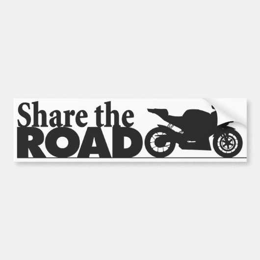 ShareTheRoad Bumpersticker (Voorkant)