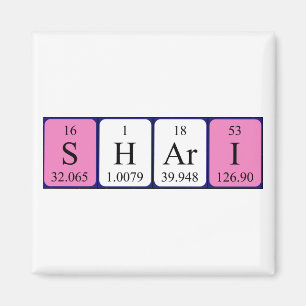 Shari periodieke table name magnet