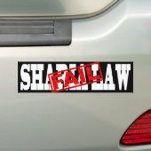 Sharia Law FAIL Bumpersticker (Op auto)