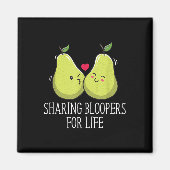 Sharing Bloopers For Life Wedding Funny Bride And  Magneet (Voorkant)