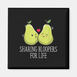 Sharing Bloopers For Life Wedding Funny Bride And  Magneet