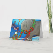 "Sharing Christmas" kerst Kaart (Achterkant)