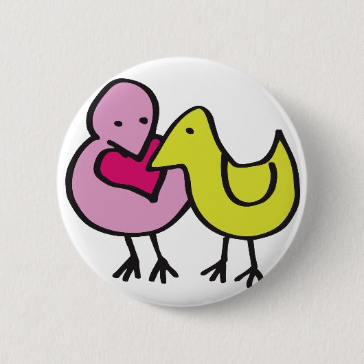 Sharing Love Samen Ronde Button 5,7 Cm (Voorkant)