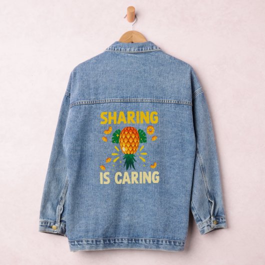 Sharing's Caring Ondersteboven Ananas Swinger Denim Jacket (Hangar)