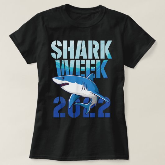 Shark 2022 Week Passion for Shark Lover Ocean Anim T-shirt (Design voorkant)