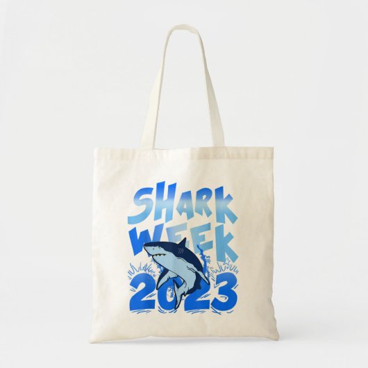 Shark 2023 Week Passion for Shark Lover Ocean Anim Tote Bag (Voorkant)