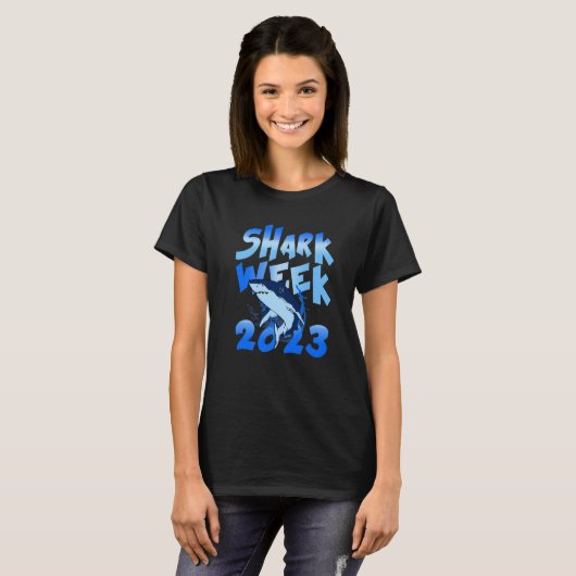 Shark 2023 Week Passion Shark Ocean Animal Zee T-shirt (Voorkant volledig)