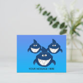 Shark-aanval Briefkaart (Staand voorkant)