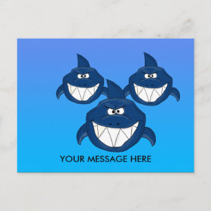 Shark-aanval Briefkaart