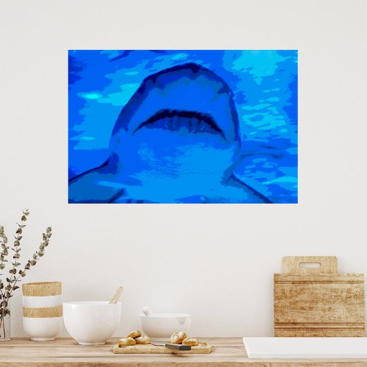 Shark-aanval Poster (Keuken)