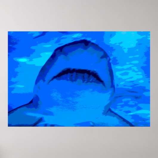Shark-aanval Poster (Voorkant)
