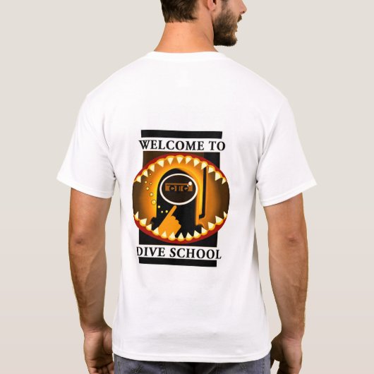 Shark-aanval T-shirt (Achterkant)