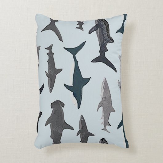 Shark Accent Pillow Accent Kussen (Voorkant(Verticaal))