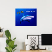 Shark afbeelding voor poster (Thuiskantoor)