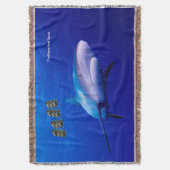 Shark afbeelding voor Throw-Blanket Deken (Voorkant Verticaal)