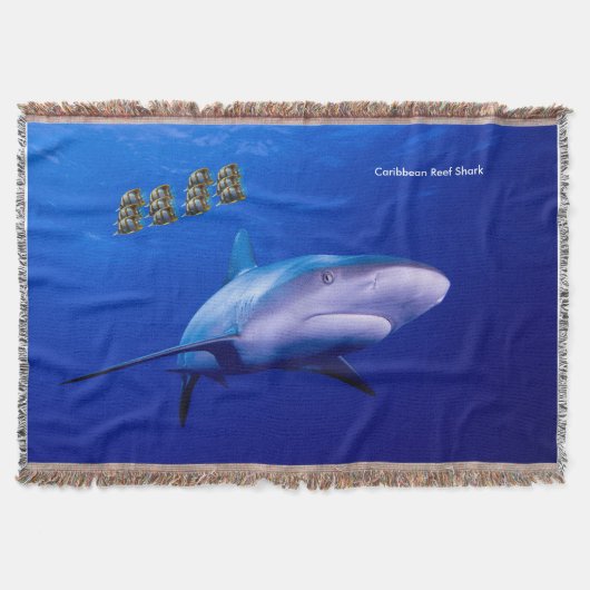 Shark afbeelding voor Throw-Blanket Deken (Voorkant)