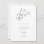 Shark Ahoy Baby shower Kaart (Voorkant)