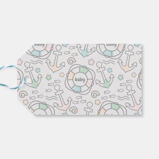 Shark Ahoy Dank je Cadeaulabel (Achterkant Horizontaal)