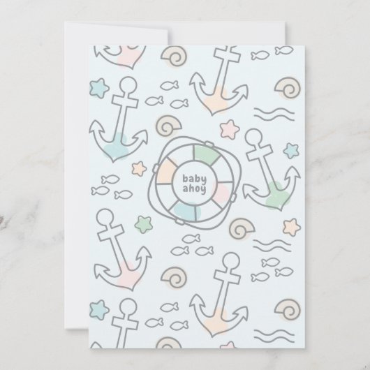 Shark Ahoy Kaart (Achterkant)