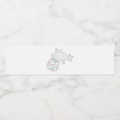 Shark Ahoy Waterfles Etiket (Enkel label)