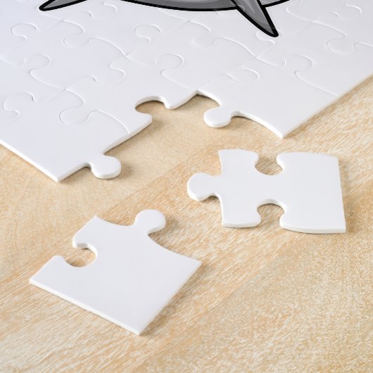 Shark als politieagent legpuzzel (Zijkant)