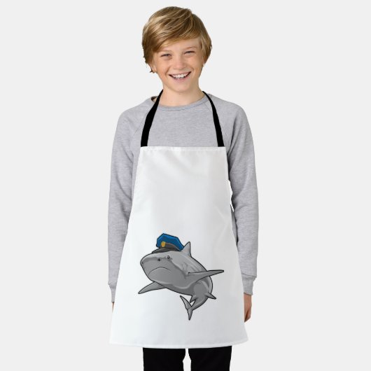 Shark als politieagent schort (Gedragen)