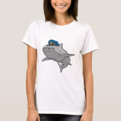 Shark als politieagent t-shirt (Voorkant)